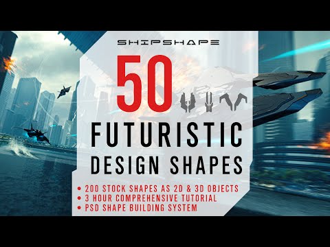 50 FUTURISTIC DESIGN SHAPES - SHAPE KIT Trailer