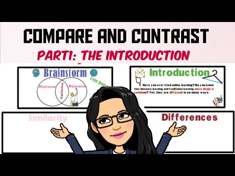 Compare and Contrast Part 1: Brainstorming | Introduction