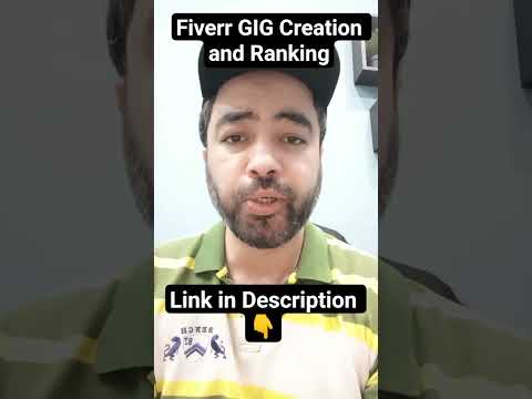 Fiverr GIG creation and ranking