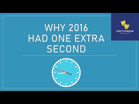Why 2016 had one extra second ? | Factopedia