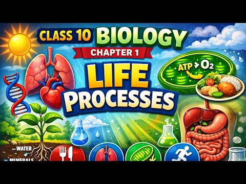 Life Processes in ONE SHOT ✅ | Class 10 Science Chapter 5 | NCERT + PYQs