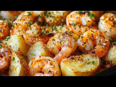Garlic Parmesan Roasted Shrimp And Potatoes Recipe
