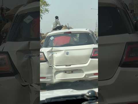 New Maruti Swift Facelift Accident #ytshorts #shorts #marutisuzuki #swift #accident #viralshorts 🔥