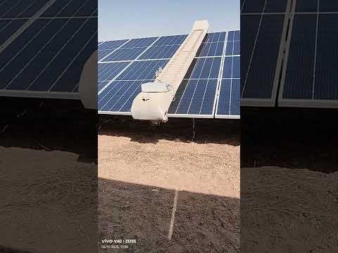 solar power plant cleaning robot Sol Bright Technology #shorts #solarcleaningrobot