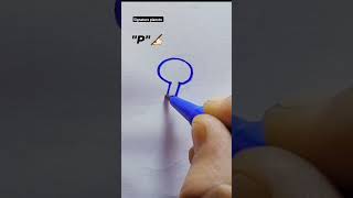 How to style the letter of...P..#calligraphicalphabets #stylish sign