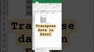 Excel Trnanspose Convert Horoizontal Data into Vertical | Lunar Computer College