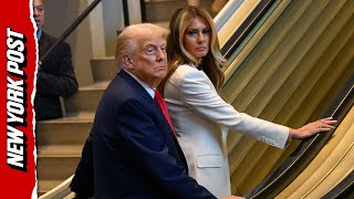 Escalator Suddenly STOPS as Trump and First Lady Arrive at United Nations