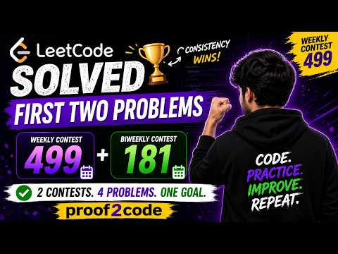 LeetCode Weekly 499 & Biweekly 181