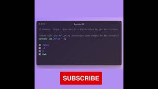 Guess the Output in JavaScript Problem-33 | JavaScript  Questions  #javascript  #reactjs