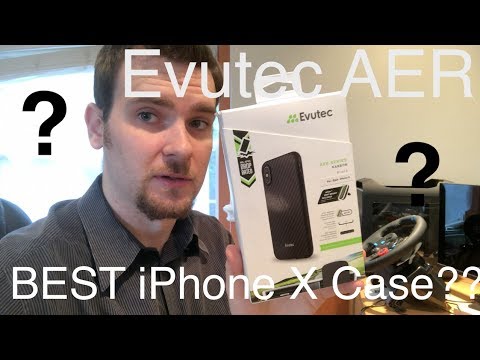 Evutec AER Karbon -  iPhone X Case Review in 4K - Real Kevlar Carbon Fibre In Depth - Best Case???