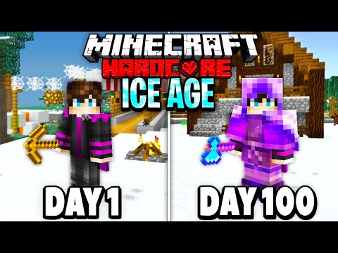 I Survived 100 Days in an ICE AGE in Minecraft Hardcore