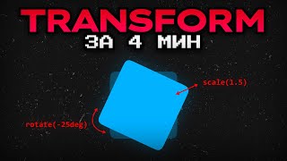 CSS TRANSFORM ЗА 4 МИНУТЫ | translate, scale, rotate