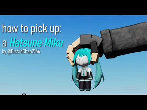 [Blender] how to pick up a hatsune miku