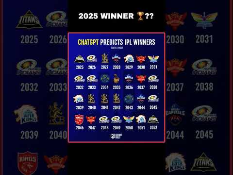 chat gpt ipl predictions #music #ipl #cricket #rcb ₹csk #mi
