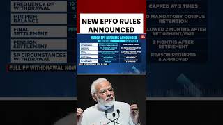 EPFO Overhauls PF Rules: Easier Access To Funds, But With New Conditions #breakingnews