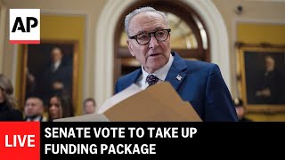 LIVE: Senate vote to take up funding package as partial government shutdown looms
