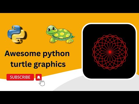 Python turtle graphics tutorial | Flower  Design | Turtle graphics