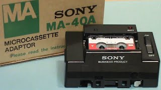 Adaptor!? Sony microcassette to cassette adapter MR-40A