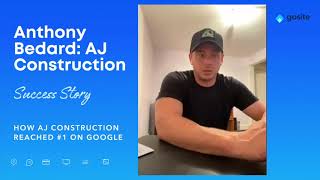 How AJ Construction Reached #1 on Google [GoSite Customer Story]