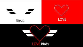 How to Create a Bird Logo Design #love #birds #logo
