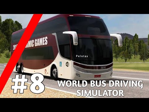 World Bus Driving Simulator #8 - I Got My New Bus Vehicle Testing 🇧🇷🚌