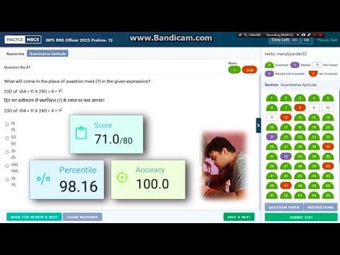 IBPS RRB PO Live Mock Test Attempt |98.16% Percentile,100% Accuracy| How to attempt RRB PO Pre Paper