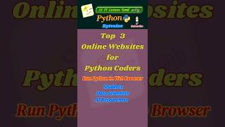 Top 3 FREE Python Coding Websites#python#tech#coding#developer#shorts#trending