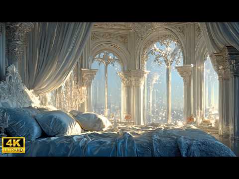 A Princess’s Day in a White and Blue Castle ✨Morning to Sunset Carriage | Quiet Fantasy 4K