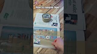 How to Remove Tape Easily Without Damaging Paper | Tape Removal Hack 2025#trendingshorts #shorts