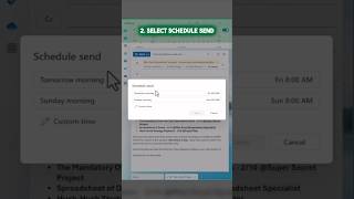 Send an email later ✉️✌️#Outlook #Email #Emailtips