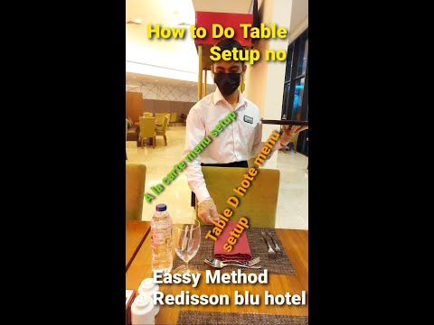 How to make table setup /table D hote menu and a la cart #viral #goviral #tabletennis