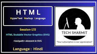 Scalable Vector Graphics (SVG) | textPath Element in SVG Explained with Examples (Session-172)