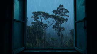 Rain on Window with Thunder Sounds 10 Hours | Relaxing Ambience for Deep Sleep & Insomnia Relief