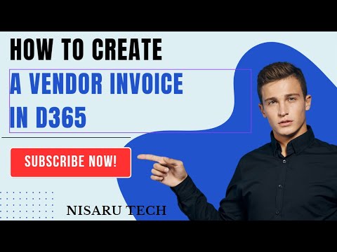 How to create a vendor invoice and  payment and void a #check  D365 FO - #D365 finance and operation