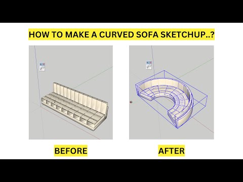 How to make a curved sofa.? |  How to use truebend extension.?