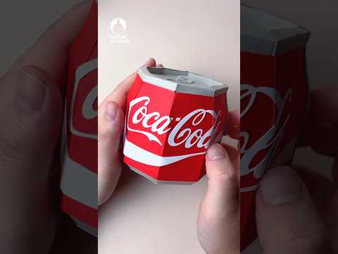 🥤DIY Mini Coke Can(Part 1)#papercraft