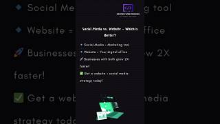 website vs social media: which is better for your business? #onlinegrowth #webdevelopmentagency