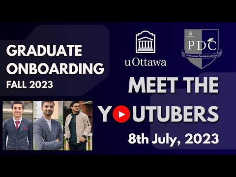 Meet the YouTubers || PDC uOttawa || ft. @PankajDiaries, @SavanRani & @ChiragGondi || 8th July 2023