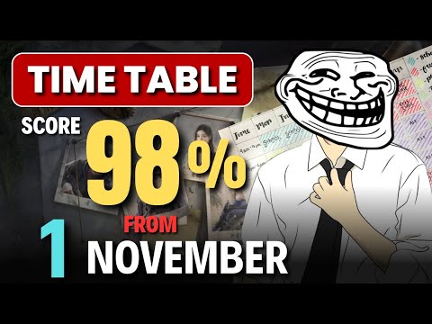 Topper's Timetable for class 11 &12 🔥 | Score 95% School+Coaching+Self Study | Study timetable 📈