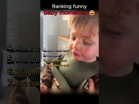 Ranking funny baby moments #shorts #trending