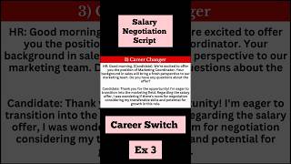 Career Switch | Negotiate Salary #negotiation #salary #careerswitch #hr #shorts #readytogetupdate