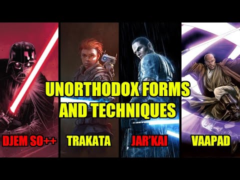 Unorthodox lightsaber forms and techniques EXPLAINED.