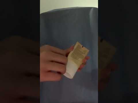 ASMR tapping on skincare