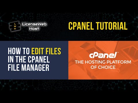 How to Edit files in the cPanel File Manager