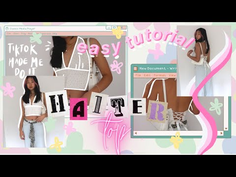 halter top tutorial- easy trendy diy | gabrielle teo