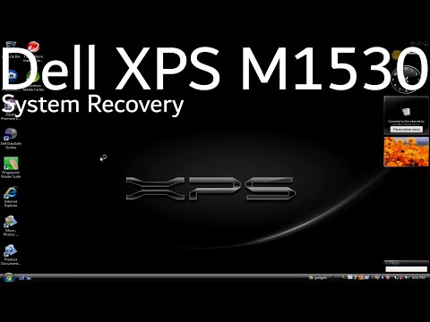Dell XPS M1530 - Windows Vista Factory Software Recovery
