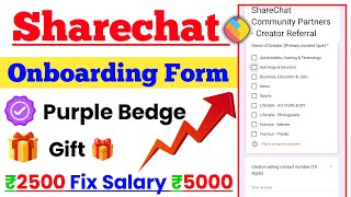 Sharechat New Onboarding Form Kaise Bhare 2022 || Sharechat Se Paise Kaise Kamaye 2022