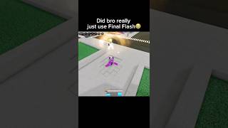 He just used Final Flash😭 #jujutsushenanigans #roblox #foryou #funny  #dragonball
