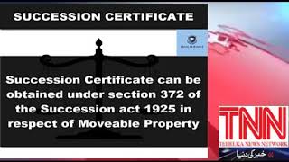 Succession Certificate