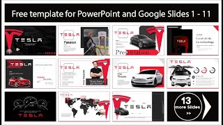 Free Tesla, Inc. Template for PowerPoint, Google Slides and Canva